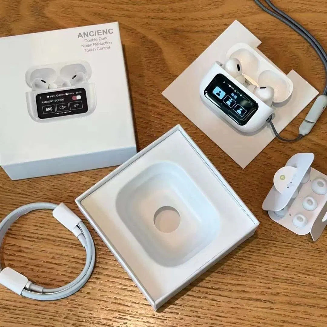 A9 Pro Airpods ANC/ENC Touch Screen Wireless Earbuds