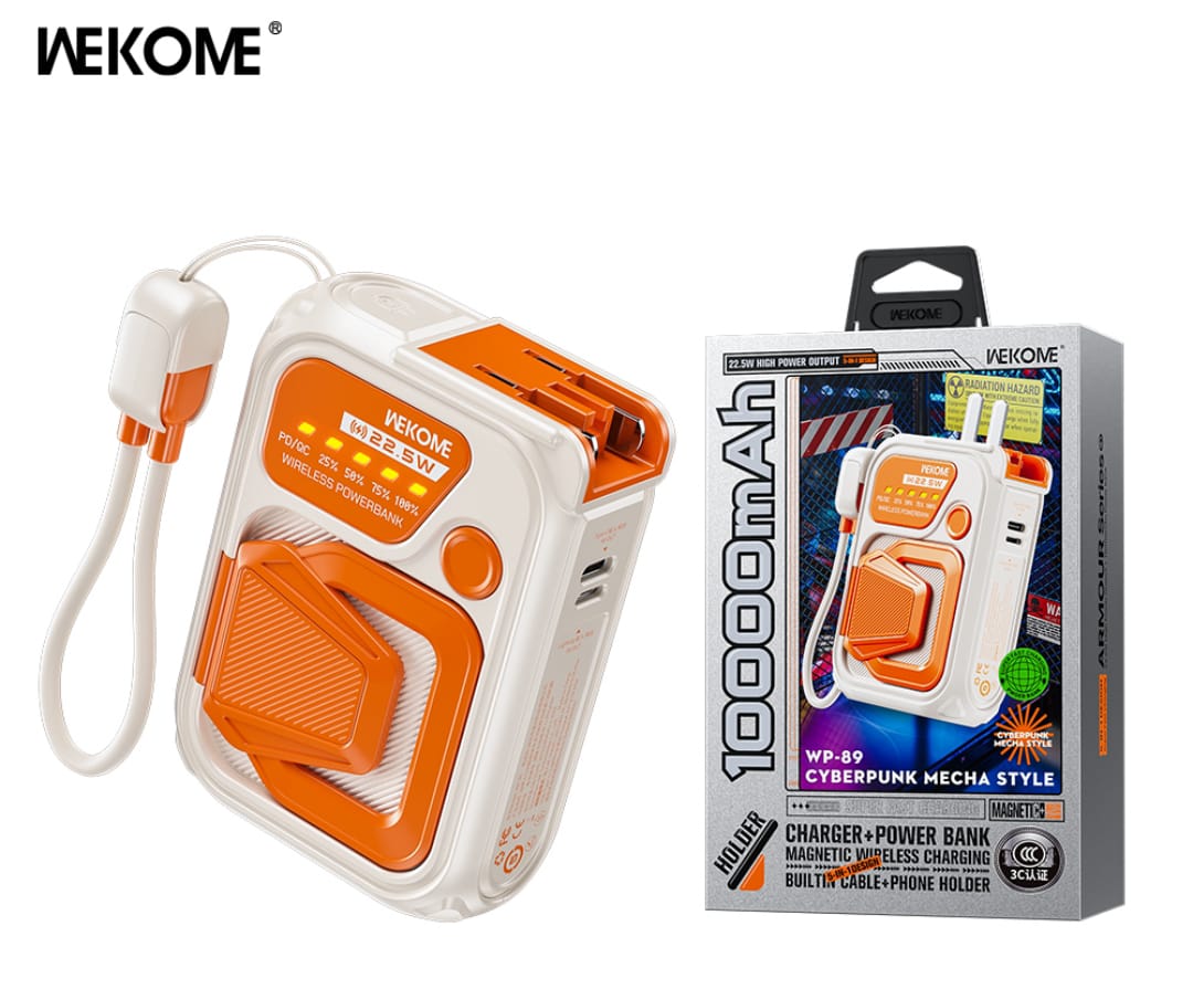 Wekome WP-89 Super Fast Charging 10000mAh Power Bank 22.5W 5
