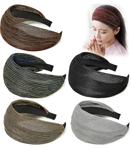 3.9inch Wide Hard Headband with Teeth for Women Girls Hair Band