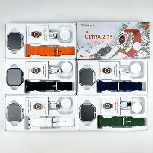 S900 ultra pro smart watch 2.08 ''full-touch high-definition sport smart with NFC wireless charging exercise modes